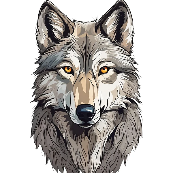 استیکر پارچه و لباس پاد آفرین طرح گرگ کد 4136