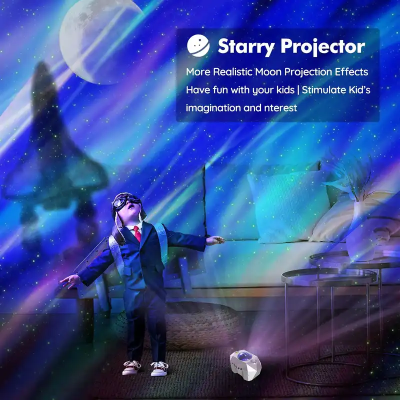 رقص نور مدل Aurora Star Galaxy Projector