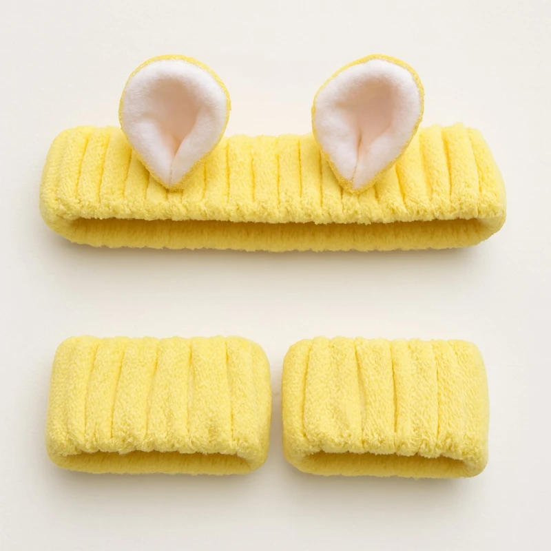 ست هدبند و مچ‌بند آرایشی توروک مدل پولیشی فانتزی کد T5 بسته 3 عددی