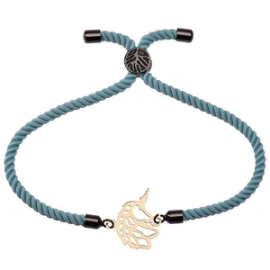 دستبند طلا 18 عیار زنانه الن نار مدل تک شاخ 1348