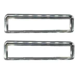 قاب پلاک خودرو مدل لبه دار کد 76257 بسته دو عددی