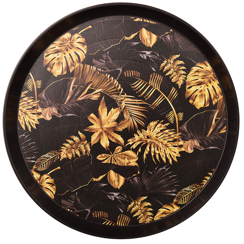 سینی مهروز مدل S-6005-53 طرح برگ