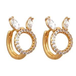 گوشواره زنانه ژوپینگ مدل خرگوش کد E4517