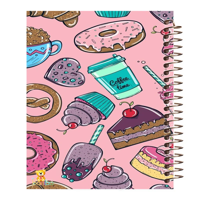 دفتر نقاشی 50 برگ بانیبو مدل شیرینی کد 388