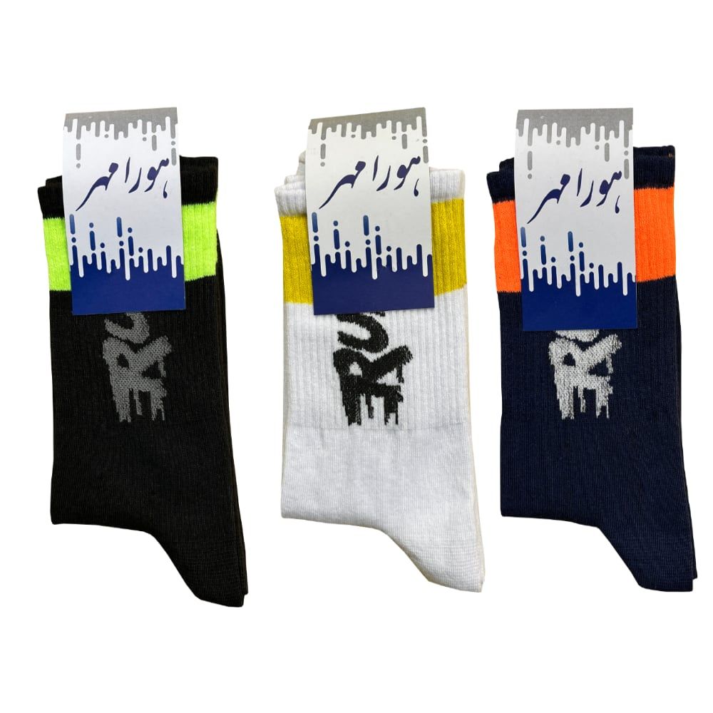 جوراب مردانه هورا مهر مدل HS-RUN مجموعه 3 جفتی -  - 2