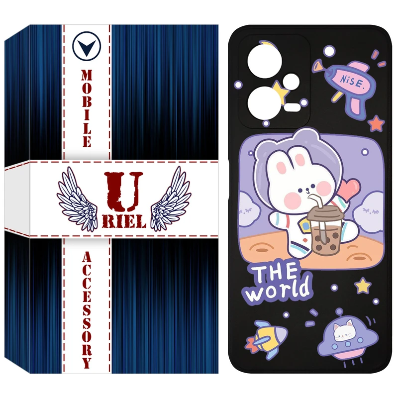 کاور یوریل مدل KSH کد 8 طرح خرگوش فضانورد مناسب برای گوشی موبایل شیائومی Redmi Note 12 5G / Poco X5