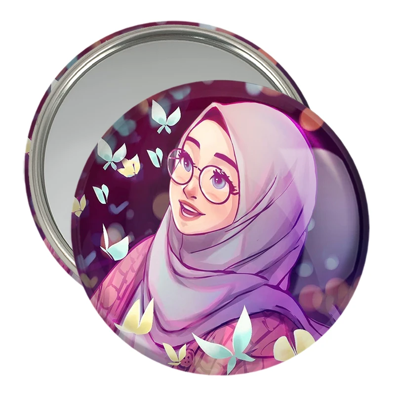 آینه جیبی خندالو مدل دخترانه باحجاب کد 26008