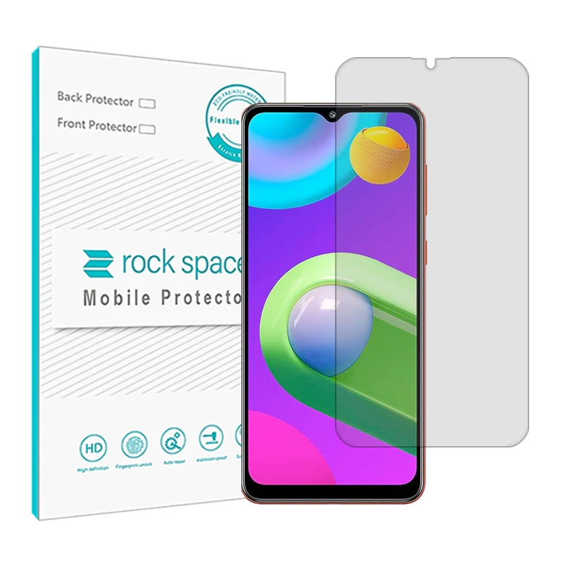 محافظ صفحه نمایش شفاف راک اسپیس مدل HyGEL مناسب برای گوشی موبایل سامسونگ Galaxy M02