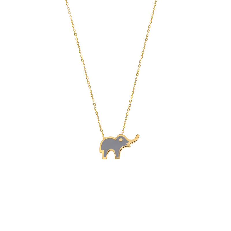 گردنبند طلا 18 عیار زنانه تاج مدل G295