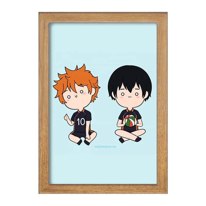 تابلو خندالو مدل کاگیاما و هیناتا انیمه آبشار سرنوشت هایکیو کاگیاما  کد 11213