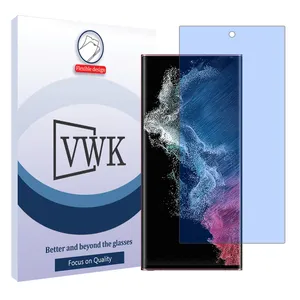 VWK Tough model anti-blue ray screen protector suitable for Samsung Galaxy S22 Ultra 5G mobile phone