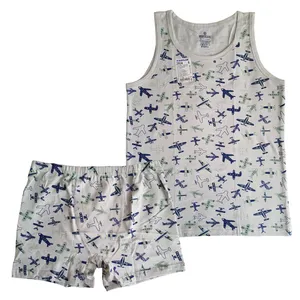 ست تاپ و شلوارک پسرانه بایکار مدل 2914G