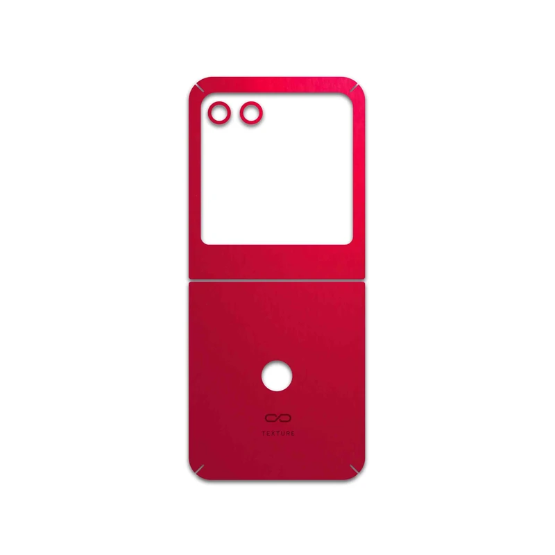 برچسب پوششی ماهوت مدل Matte-Warm-Red مناسب برای گوشی موبایل موتورولا Razr 40 Ultra