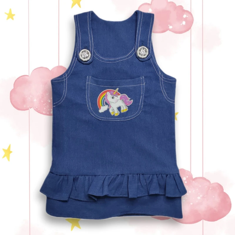 عکس شماره 3 : سارافون جین دخترانه مدل تک شاخ کد sa-sh02