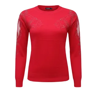 بلوز آستین بلند یقه گرد زنانه مدل r.985