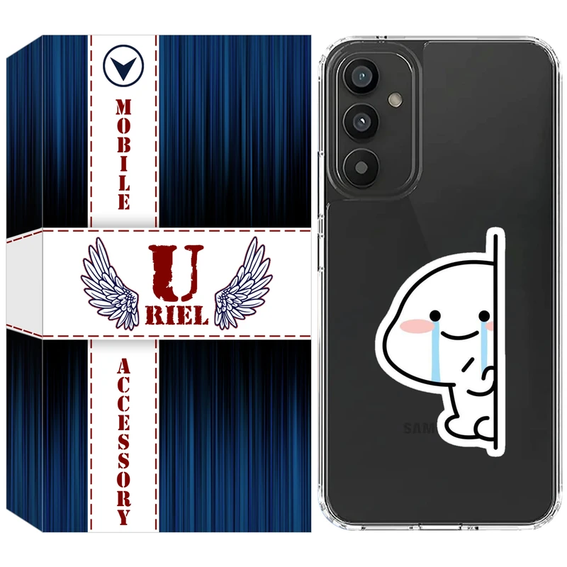 کاور ژله ای یوریل قاب مدل Clear کد 91 طرح اشک مناسب برای گوشی موبایل سامسونگ Galaxy M23 / F23 / M13 4G