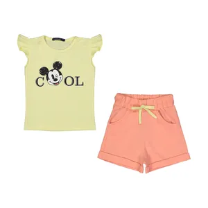 ست تی شرت آستین کوتاه و شلوارک دخترانه تودوک مدل 2151584-11