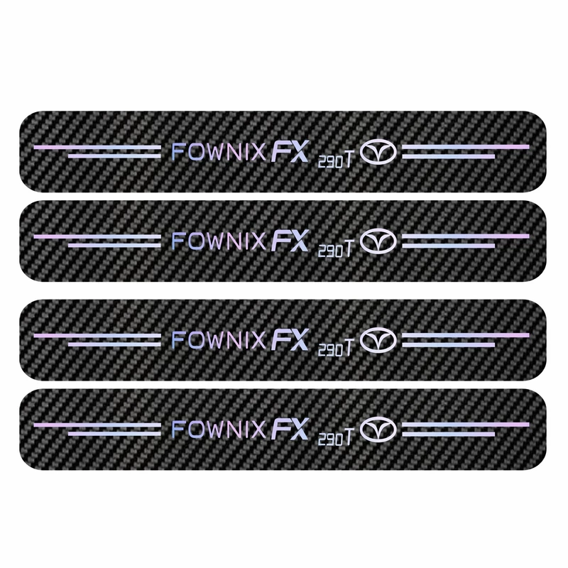 برچسب پارکابی خودرو سولگی مدل کربن هفت رنگ کد J96 مناسب برای فونیکس اف ایکس بسته 4 عددی