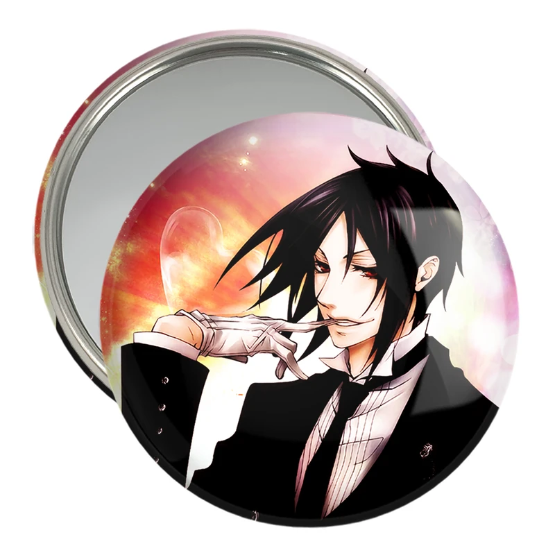 آینه جیبی خندالو مدل سباستین انیمه خادم سیاه Black Butler  کد 16332