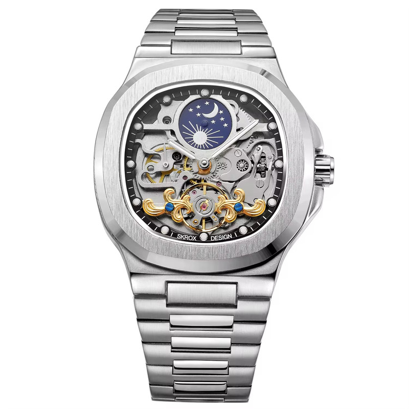 ساعت مچی عقربه‌ای اتوماتیک مردانه اسروکس مدل Moon Phase 0031