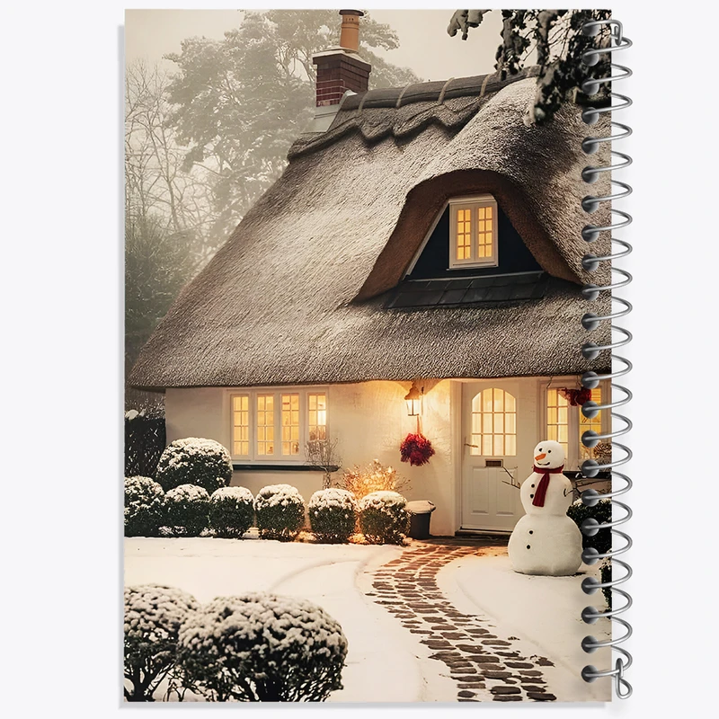 دفتر نقاشی 50 برگ خندالو طرح خانه ی زمستانی کد F8268