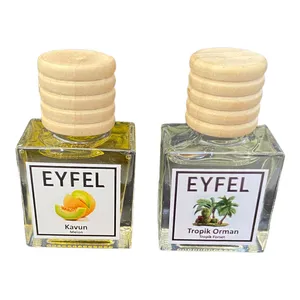 خوشبوکننده خودرو ایفل مدل جنگل استوایی و طالبی کد Tropic Forest-Melon حجم 10میلی‌لیتر بسته 2 عددی