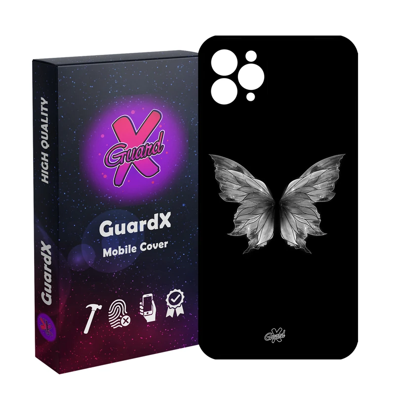 کاور گارد ایکس طرح پروانه مدل Glass10697 مناسب برای گوشی موبایل اپل iPhone 11 Pro Max