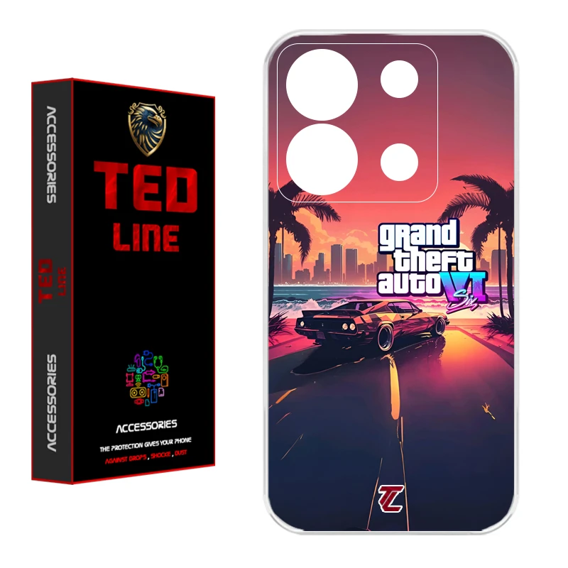 کاور تدلاین طرح جی تی ای 6 کد 1189 مناسب برای گوشی موبایل شیائومی Redmi Note 13 Pro 5G / Poco X6