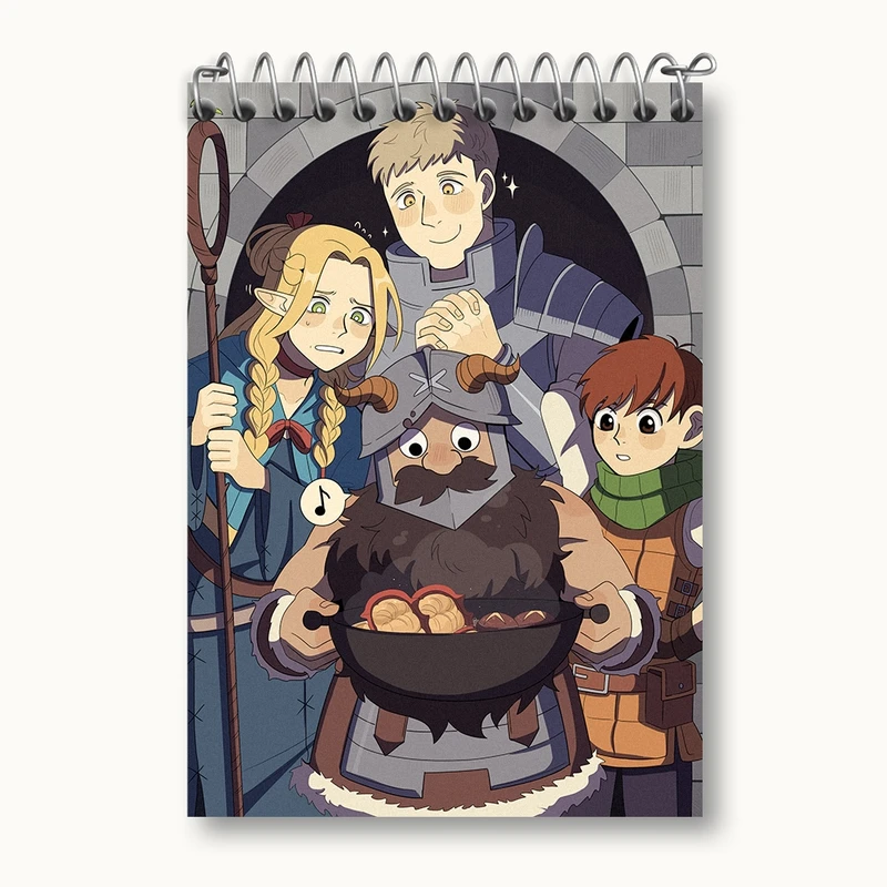 دفتر یادداشت 50 برگ خندالو مدل سنشی، مارسیل و لایوس انیمه خوشمزه در سیاه چال کد 35933