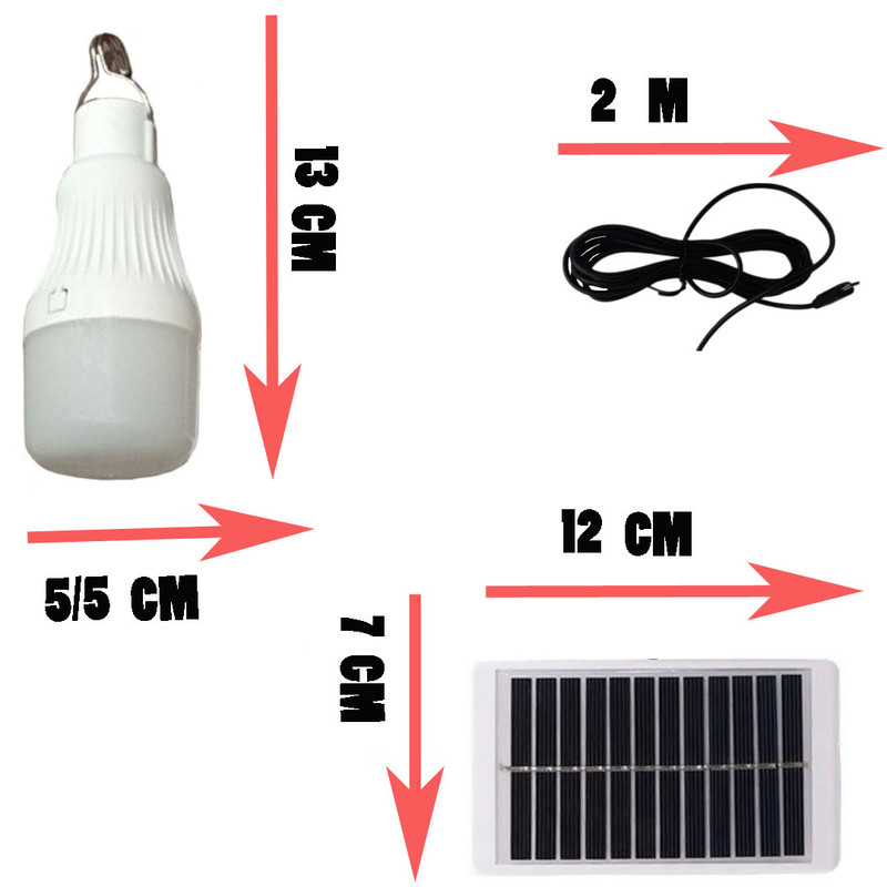 چراغ شارژی و پنل خورشیدی  سی سی لامپ مدل cl 022 ظرفیت 10 وات