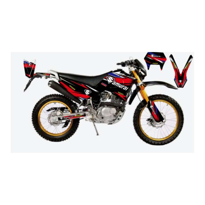 برچسب بدنه موتور سیکلت مدل قهرمانی کد 129 مناسب برای تریل روان