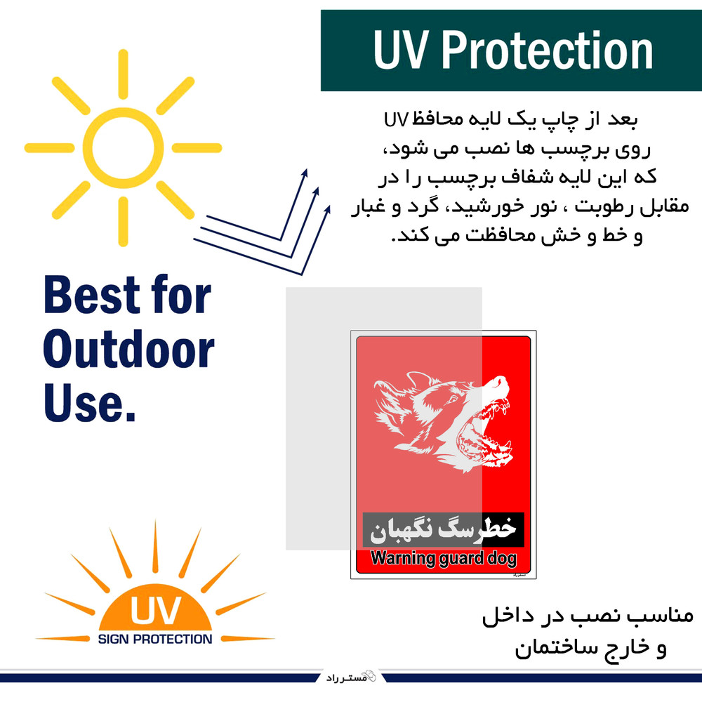 برچسب ایمنی مستر راد طرح خطر سگ نگهبان مدل HSE-OSHA-161 برچسب ایمنی مستر راد طرح خطر سگ نگهبان مدل HSE-OSHA-161