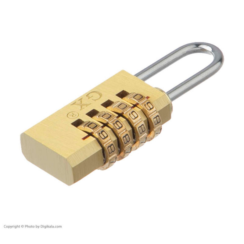 قفل آویز مدل 4 رمز برنجی