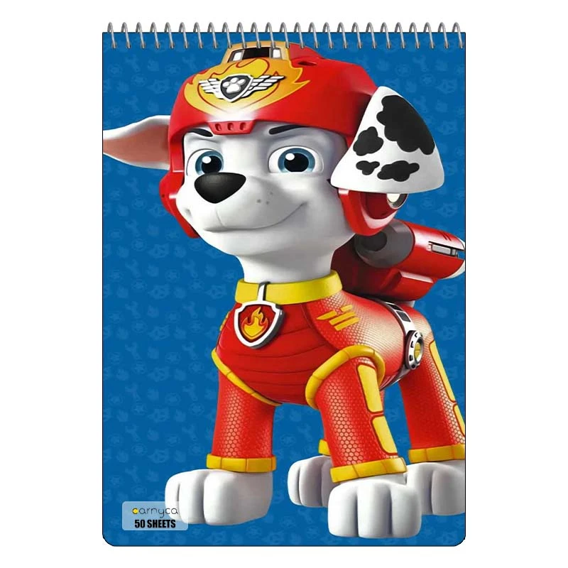 دفتر نقاشی 50 برگ سیمی کارنیکا طرح سگ های نگهبان paw patrol کد 29067