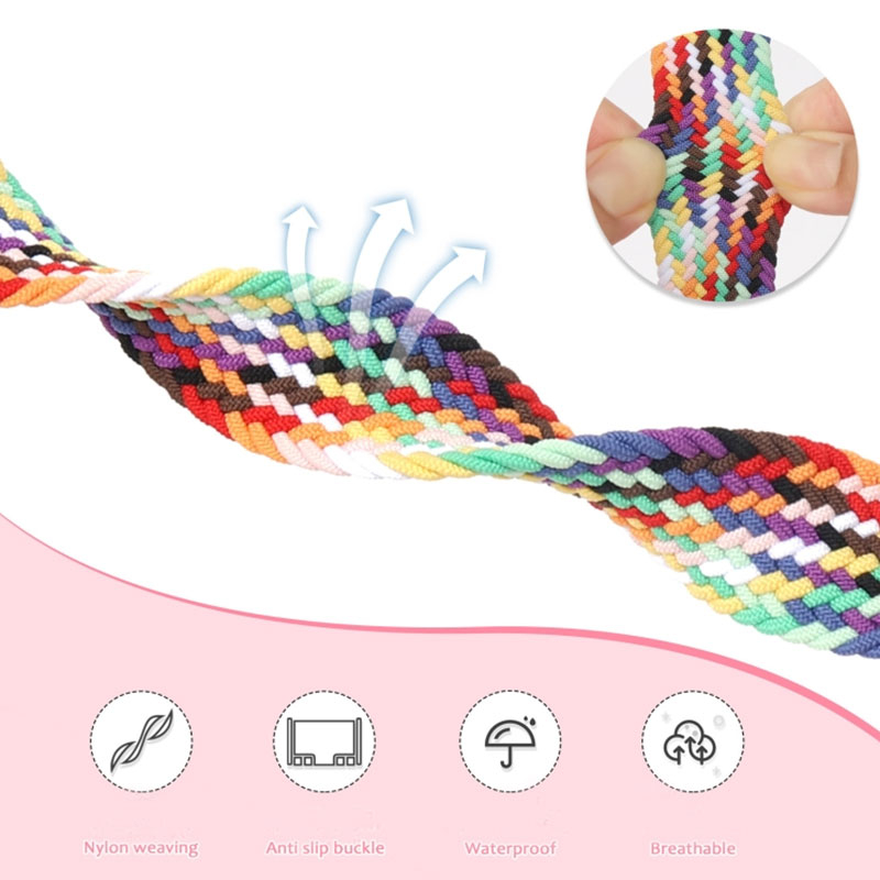 بند مسیر مدل Braided Solo Magnetic Clasp مناسب برای اپل واچ سری 1/2/3/4/5/6/7/8/9/SE/ULTRA/ULTRA 2 سایز 42/44/45/49 میلی متری