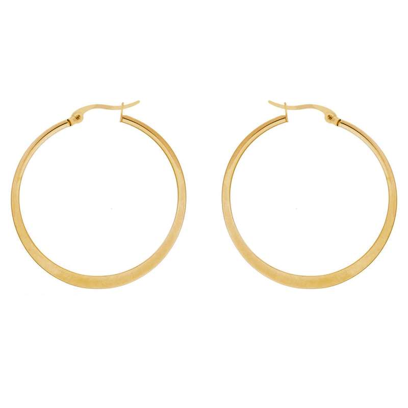 گوشواره زنانه مدل حلقه ای ساده استیل کد 164 گوشواره زنانه مدل حلقه ای ساده استیل کد 164