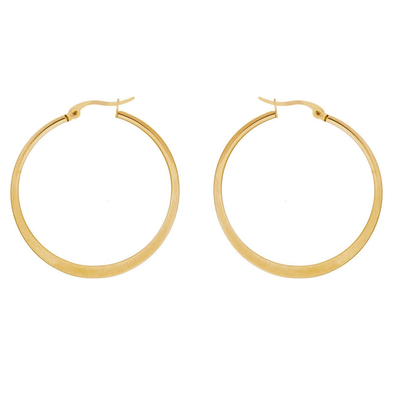 گوشواره زنانه مدل حلقه ای ساده استیل کد 164 گوشواره زنانه مدل حلقه ای ساده استیل کد 164