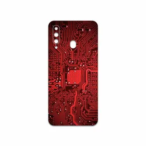 MAHOOT Red Printed Circuit Board Cover Sticker for Samsung Galaxy A60