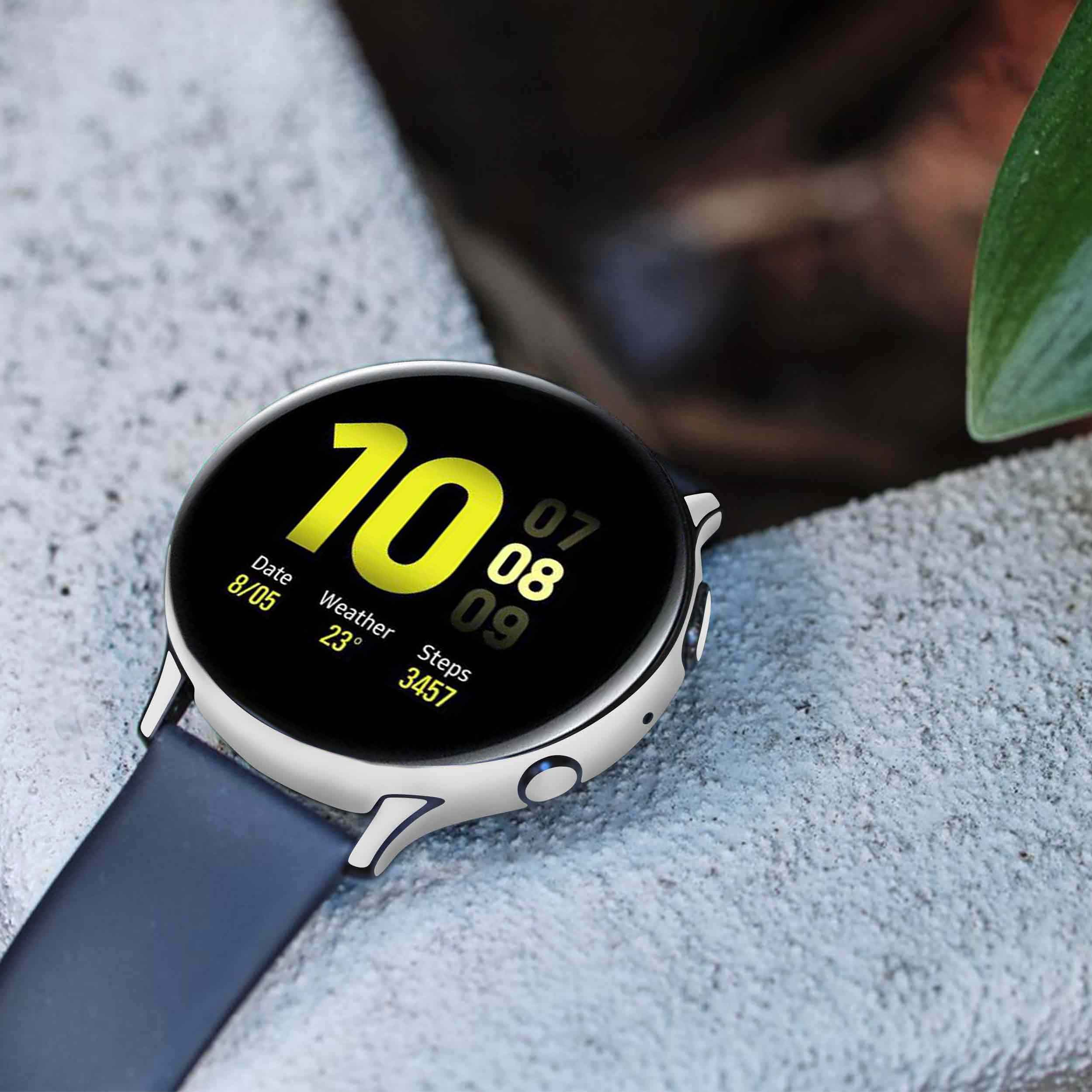 برچسب ماهوت طرح Matte-White مناسب برای ساعت هوشمند سامسونگ Galaxy Watch Active 2 44mm