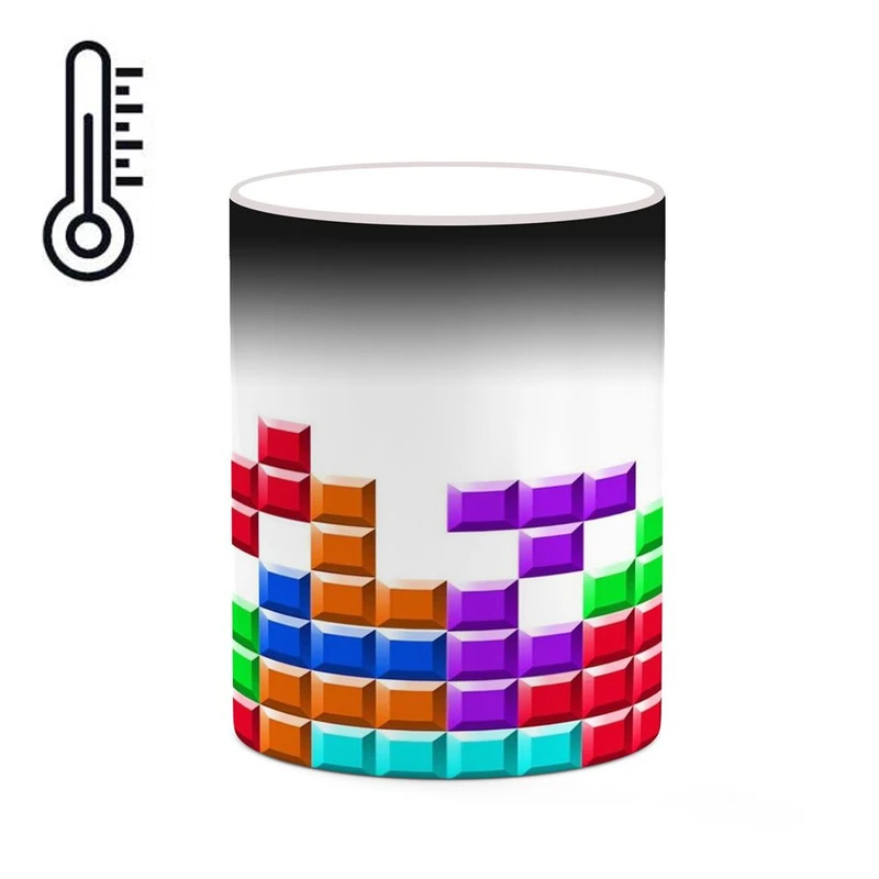 ماگ حرارتی کاکتی مدل بازی تتریس Tetris کد mgh30758