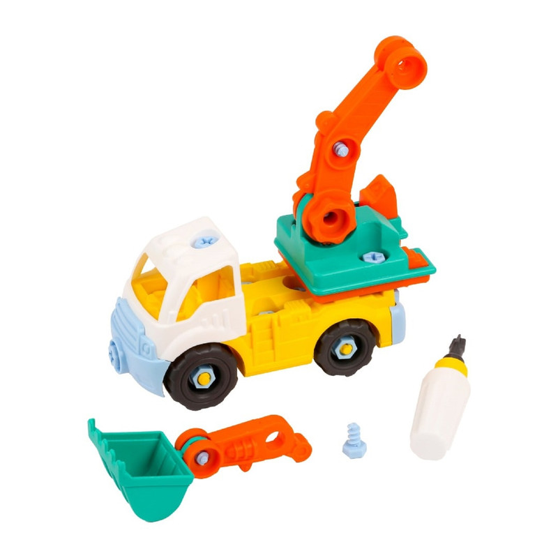 اسباب بازی زینگو طرح بیل مکانیکی و کمپرسی مدل دست به آچار