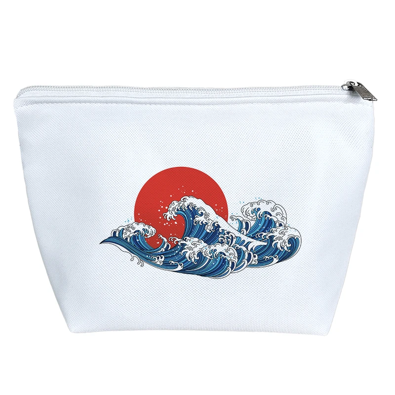 کیف لوازم آرایش دخترانه خندالو مدل موج عظیم کاناگاوا کد H1973