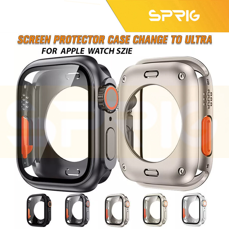 کاور اسپریگ مدل 360-Ultra Design مناسب برای اپل واچ Series 7 45mm / Series 8 45mm / Series 9 45mm به همراه محافظ صفحه نمایش