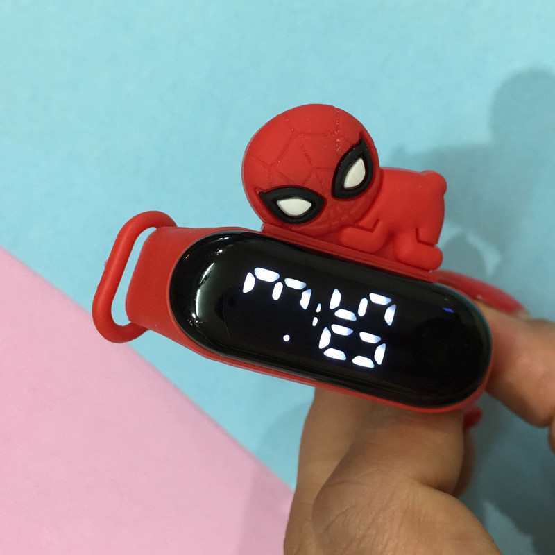 ساعت مچی دیجیتال بچگانه مدل ضد آب سیلیکونی  اسپایدرمن RE کد BB