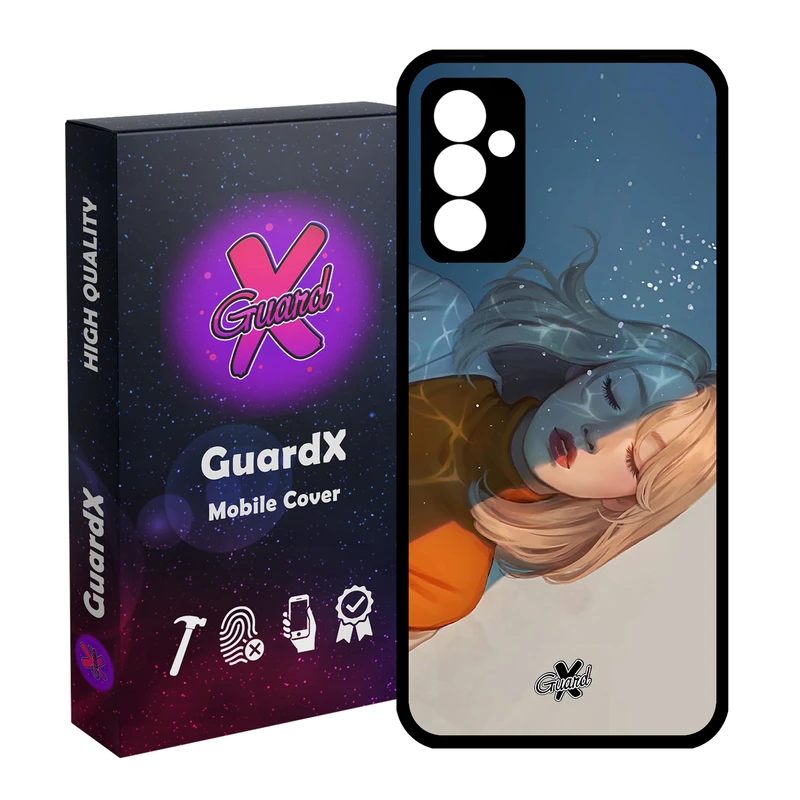 کاور گارد ایکس طرح Girl مدل Glass10013 مناسب برای گوشی موبایل سامسونگ Galaxy A54 / A54 5G