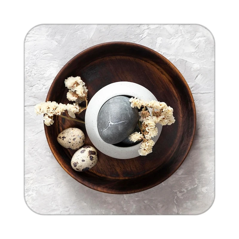 زیر لیوانی کاکتی طرح گل مدل mp19077