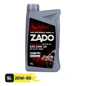 ZADO car Engine oil model  SAE 20W-50-SL volume 1 liters