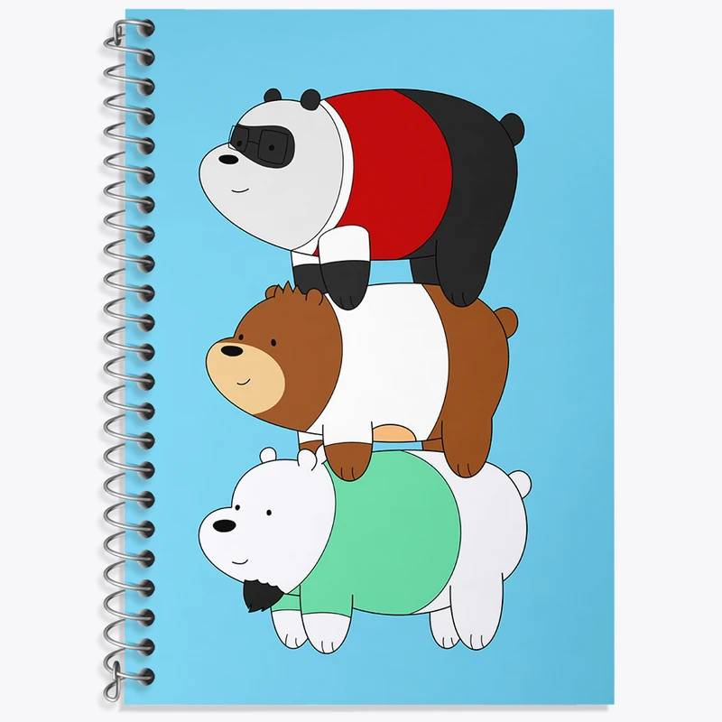 دفتر لغت 50 برگ خندالو طرح سه خرس کله پوک کد N4257