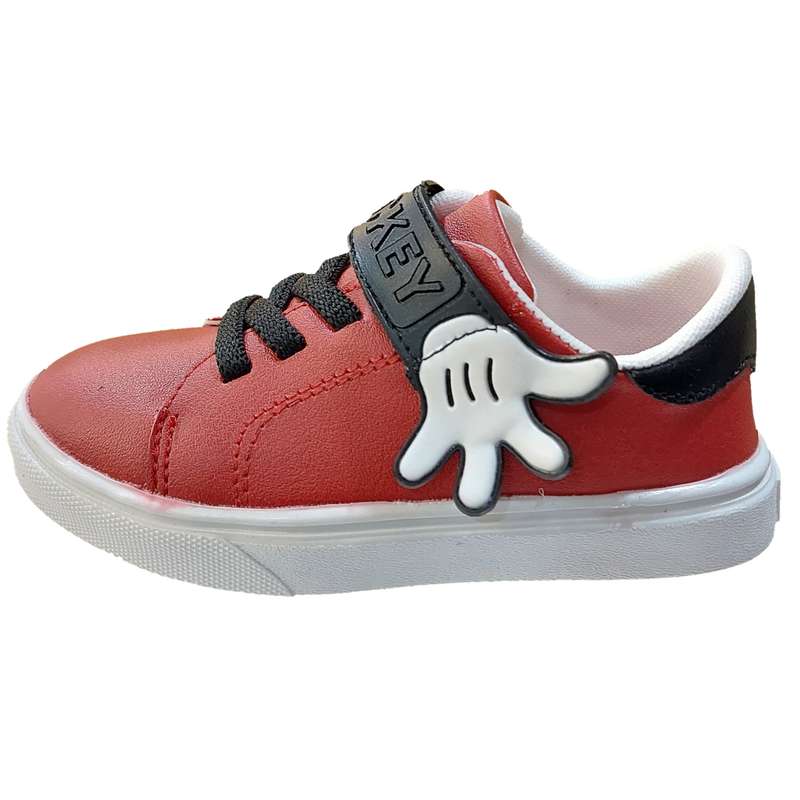 کفش راحتی پسرانه مدل میکی رنگ قرمز