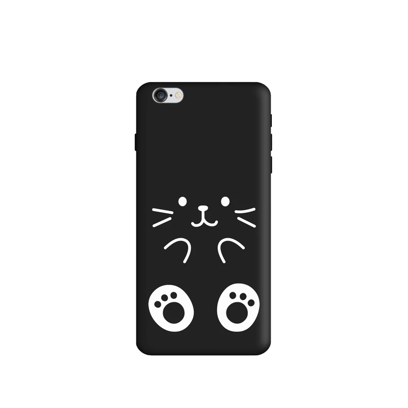 کاور طرح گربه مینیمال کیوت کد t3574 مناسب برای گوشی موبایل اپل iphone 6 Plus / 6s Plus